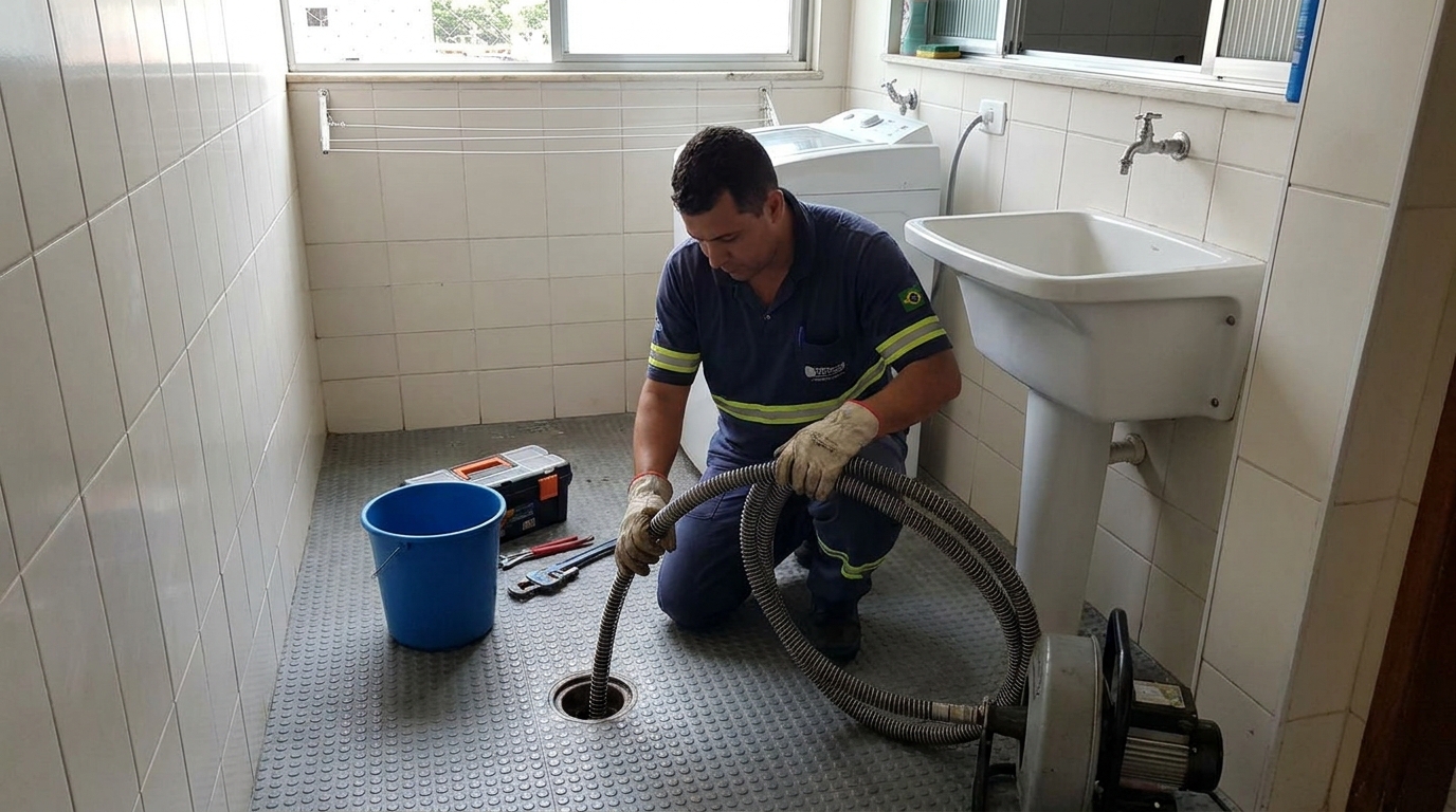 Desobstrução na Cozinha em Niterói‑RJ